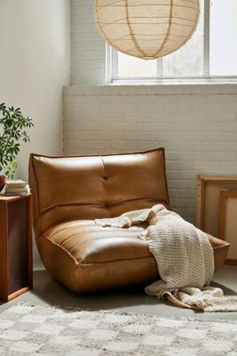 Greta Faux Leather Chair - Brown 96cm x 103cm x 79cm at - Urban Outfitters - Modalova