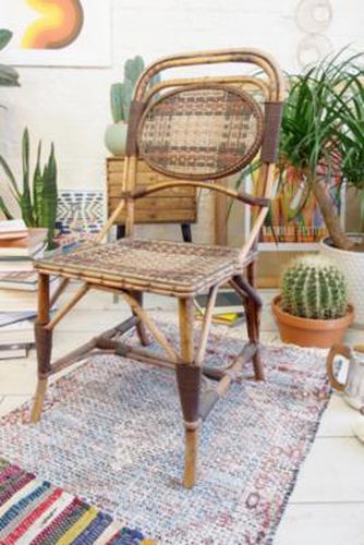 Vintage Cane & Rattan Desk Chair - Neutral 78cm x 44cm x 42cm at Urban Outfitters - Urban Renewal - Modalova