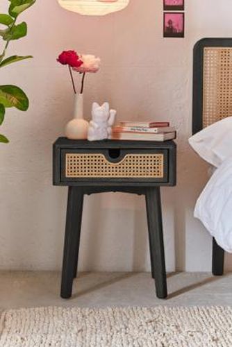 Marte Bedside Table - Black W: 45.7cm x D: 38.1cm x H: 58.4cm at - Urban Outfitters - Modalova