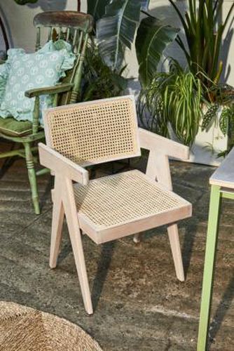 Roman Cane Chair - White L: 50.8cm x W: 53.8cm x H: 78.4cm at - Urban Outfitters - Modalova
