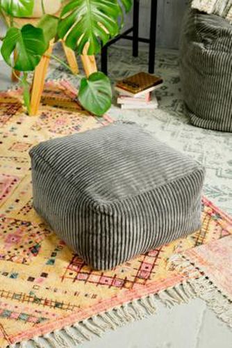Theo Charcoal Corduroy Footstool - Grey ALL at Urban Outfitters - Icon - Modalova