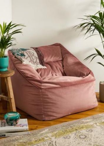 Natalia Pink Velvet Lounge Chair Bean Bag - Pink ALL at Urban Outfitters - Icon - Modalova