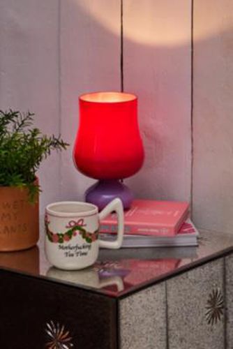 Milo Glass Table Lamp - Purple 12.7cm x 12.7cm x 20.3cm at - Urban Outfitters - Modalova