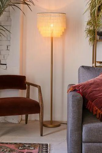 Pheobe Floor Lamp - Gold W: 38cm x H: 145cm at - Urban Outfitters - Modalova