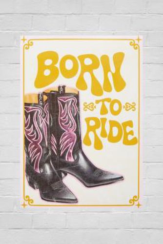 Printed Weird UO Exclusive - Kunstprint "Born To Ride", A4 - Urban Outfitters - Modalova