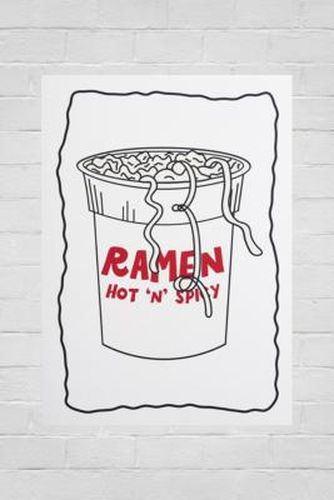 Hot'N'Spicy Ramen 30x40 Wall Art Print - White at Urban Outfitters - Pink Giraffe Print Co - Modalova