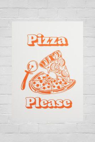 Twisted Rebel Pizza Please 30x40 Wall Art Print - Orange at - Urban Outfitters - Modalova