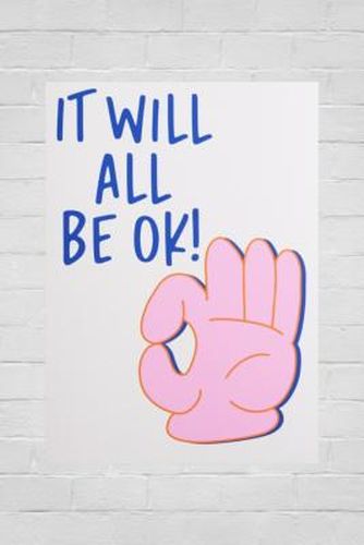 It Will All Be Ok 30x40 Wall Art Print at Urban Outfitters - Pink Giraffe Print Co - Modalova