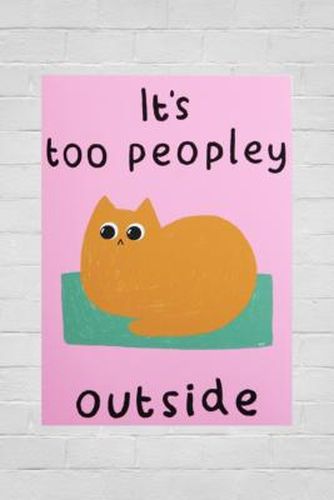 It's Peopley Outside 30x40 Wall Art Print - Pink at Urban Outfitters - The Paper Tail - Modalova