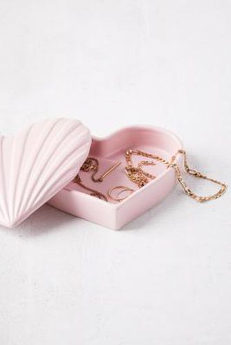 Heart Shell Ceramic Trinket Box - Pink ALL at - Urban Outfitters - Modalova