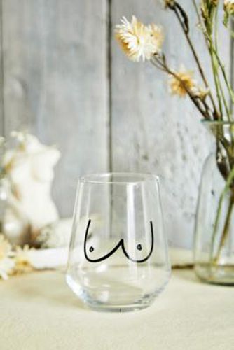 Boob Print Stemless Wine Glass 425ml at - Urban Outfitters - Modalova