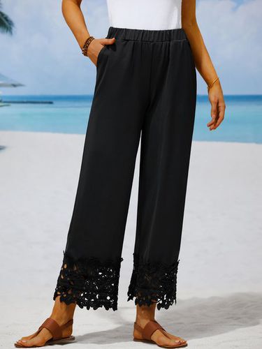 Lace Plain Urban Fashion Pants - Just Fashion Now - Modalova