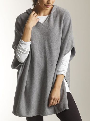 Casual Plain Hoodie Top - Modetalente - Modalova