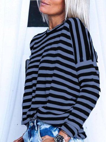 Stripes Long Sleeve Shirt & Top - Modetalente - Modalova