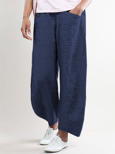 Summer Pockets Shift Casual Capri Pants - Just Fashion Now - Modalova
