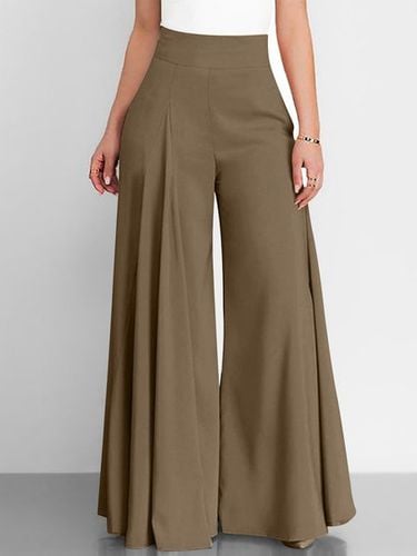 Casual Loose Plain Pants - Just Fashion Now - Modalova