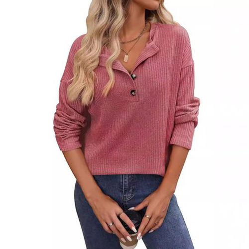 Women's Long Sleeve Blouse Spring/Fall Black Plain Crew Neck Daily Going Out Casual Top - Just Fashion Now - Modalova