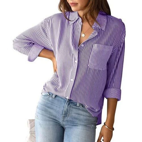 Shirt Collar Cotton Casual Shirt - Just Fashion Now - Modalova