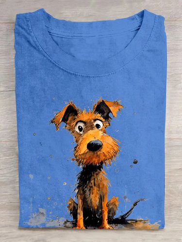 Dog Casual Cotton Loose T-Shirt - Modetalente - Modalova