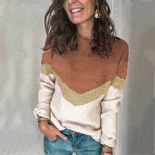 Casual Yarn/Wool Yarn Sweater - Just Fashion Now - Modalova