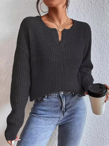 Plain Casual Sweater - Just Fashion Now - Modalova