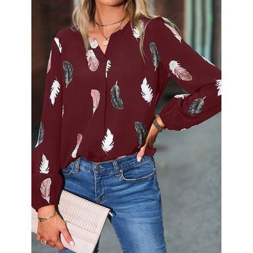 Leaf Casual Blouse - Just Fashion Now - Modalova