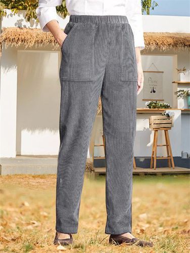 Plain Casual Loose Pants - Just Fashion Now - Modalova