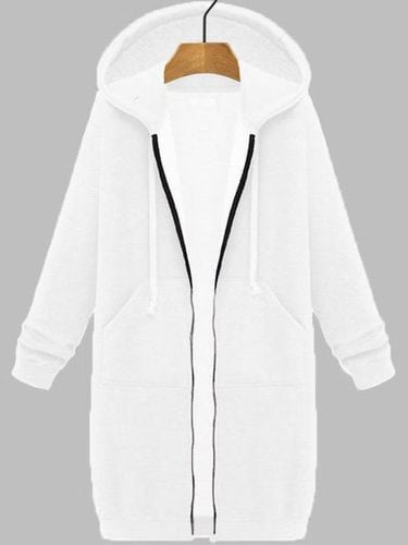 Cotton Casual Hoodie Coat - Just Fashion Now - Modalova