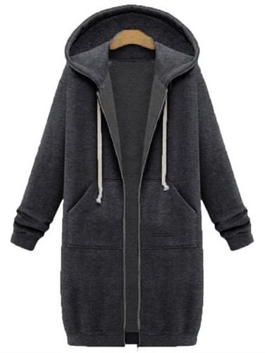 Cotton Casual Hoodie Coat - Just Fashion Now - Modalova