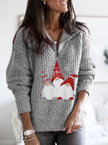 Casual Christmas Turtleneck Sweater - Just Fashion Now - Modalova