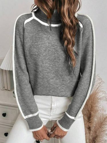 Turtleneck Wool/Knitting Casual Sweater - Just Fashion Now - Modalova