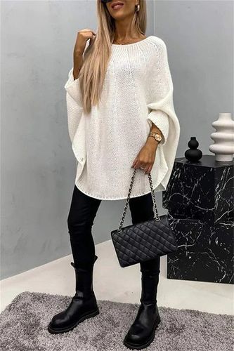 Casual Yarn/Wool Yarn Sweater - Just Fashion Now - Modalova