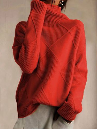 Yarn/Wool Yarn Casual Sweater - Just Fashion Now - Modalova