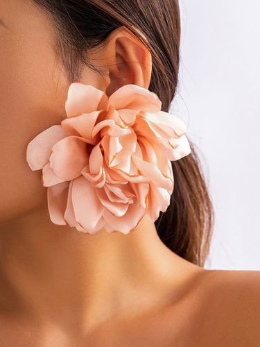 Banquet Party 3D Flower Earrings Music Festival Holiday Female Jewelry - Modetalente - Modalova