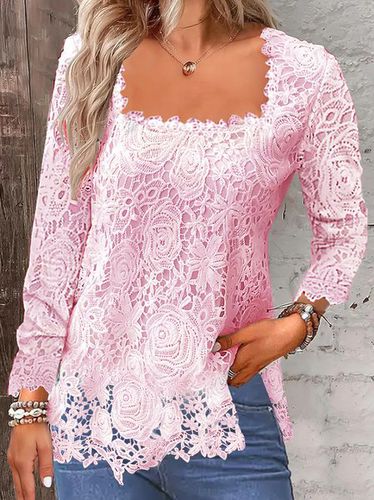 Lace Casual Shirt - Just Fashion Now - Modalova