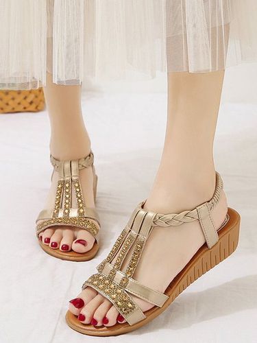 Vacation Plain Slide Sandals - Just Fashion Now - Modalova
