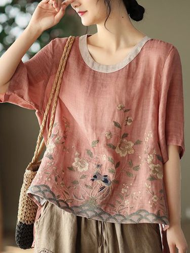 Loose Floral Casual Blouse - Just Fashion Now - Modalova