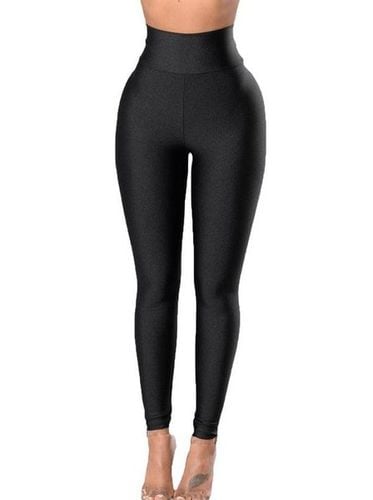 Casual Plain Tight Leggings - Just Fashion Now - Modalova