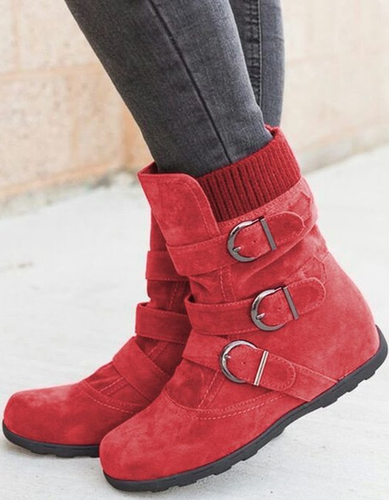 Plain Casual Winter Cotton-Padded Boots - Just Fashion Now - Modalova