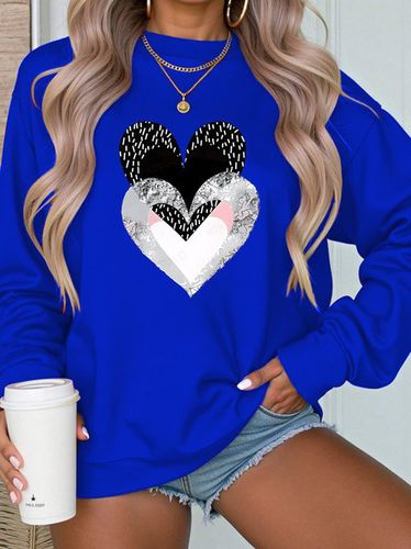 Crew Neck Casual Sweatshirt - Just Fashion Now - Modalova