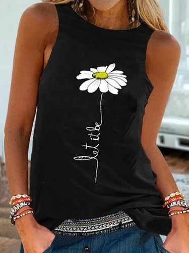 Black Shift Sleeveless Floral Holiday Shirt & Top - Modetalente - Modalova