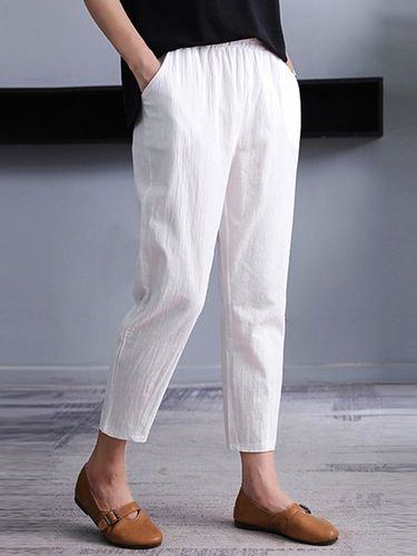 Casual Cotton Pants - Just Fashion Now - Modalova