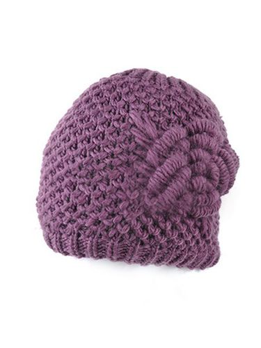 D Flower Knitted Warm Hat - Modetalente - Modalova