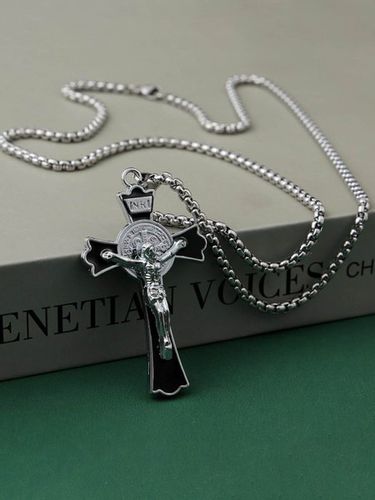 Men's Hawaiian Vintage Jesus Cross Pendant Necklace - Just Fashion Now UK - Modalova