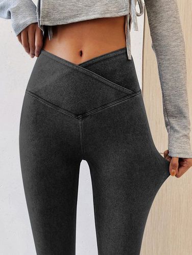 Tight Plain Denim Leggings - Just Fashion Now - Modalova