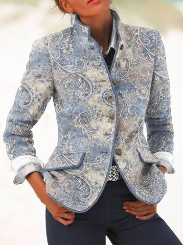 Regular Fit Paisley Boho Blazer - Just Fashion Now - Modalova