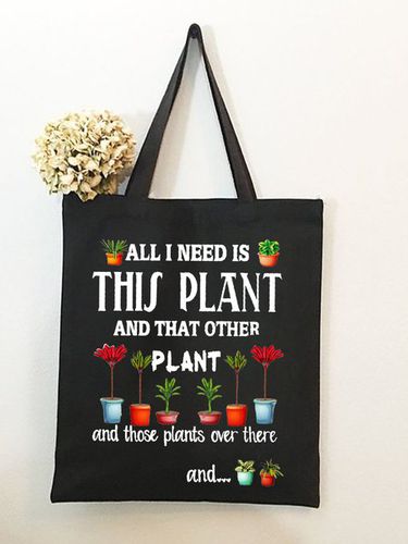 All I Need Is This Plant And Other Plant Shopping Tote - Just Fashion Now - Modalova