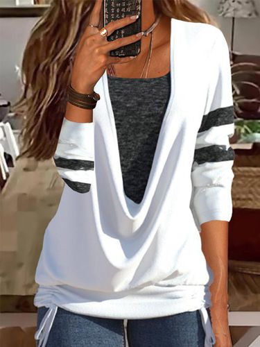 Casual Long Sleeve T-shirt Tunic - Modetalente - Modalova