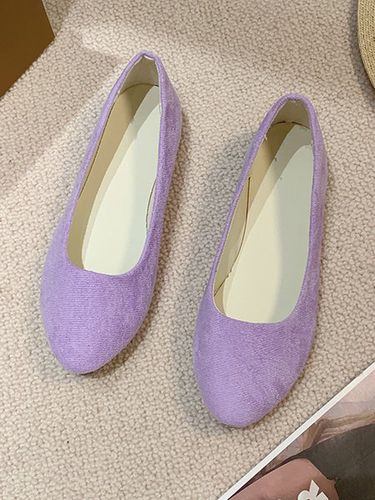 Multi-color Selection Velvet Simple Flat Shoes - Just Fashion Now - Modalova