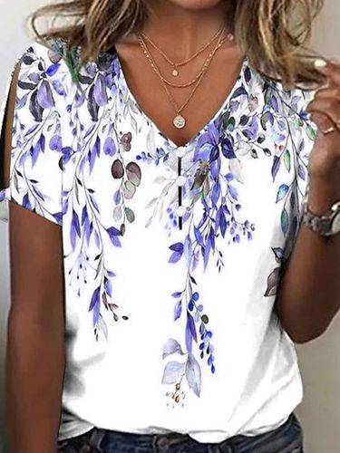 Floral Loose Casual Shirt - Modetalente - Modalova